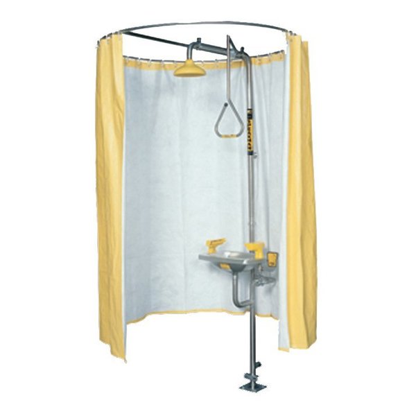 Speakman Privacy Curtain, Vinyl, Yellow, 0.0 W, 95 L SE-CURTAIN